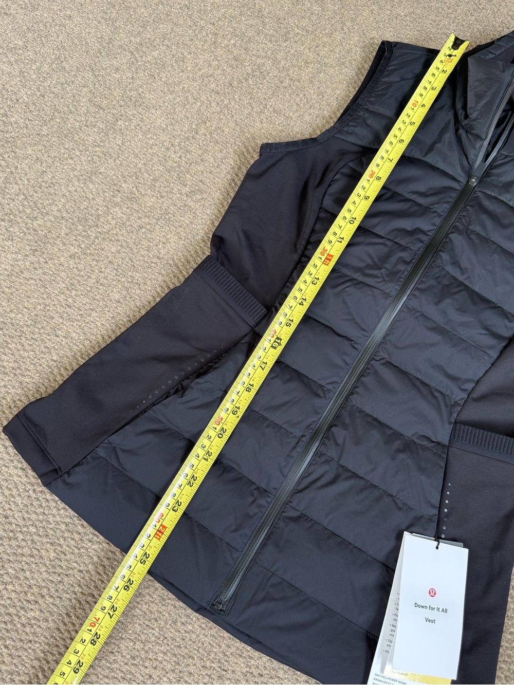 Lululemon Down For It All Vest Insulated Full Zip Black Size 6 NWT Primaloft - Picture 5 of 8